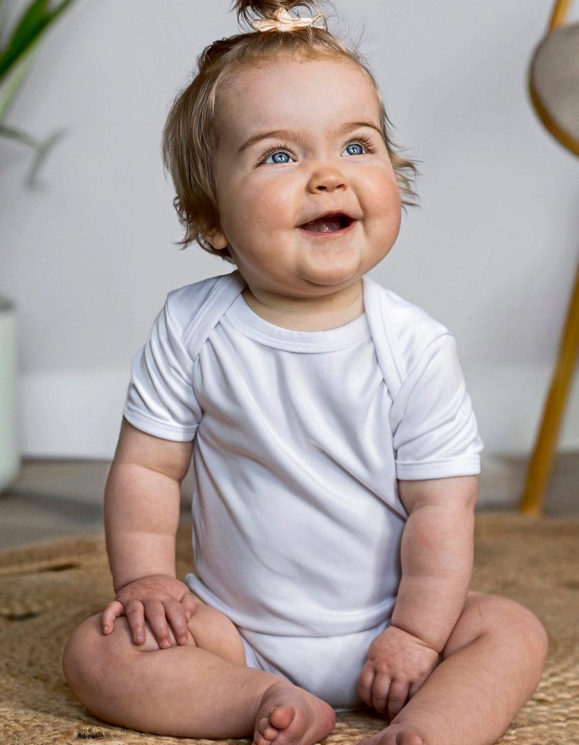 Link Kids Wear Short Sleeve Baby Bodysuit Polyester