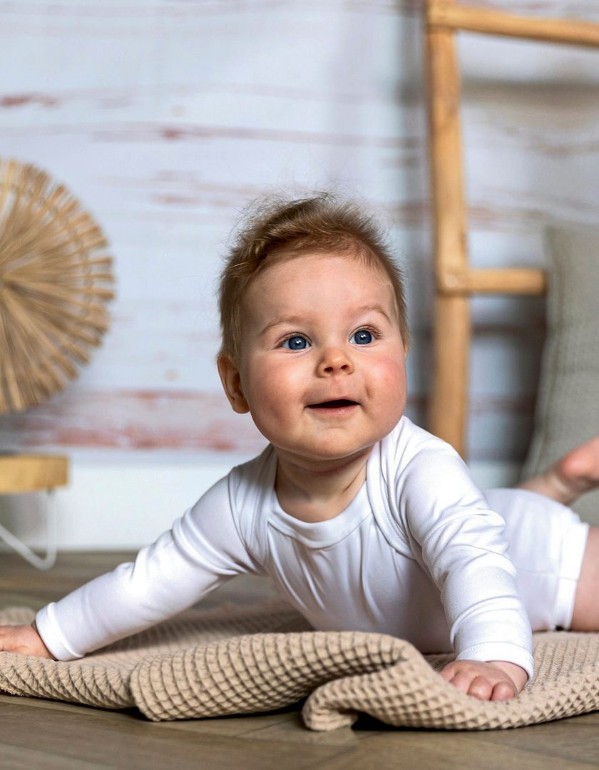 Link Kids Wear Long Sleeve Baby Bodysuit Polyester