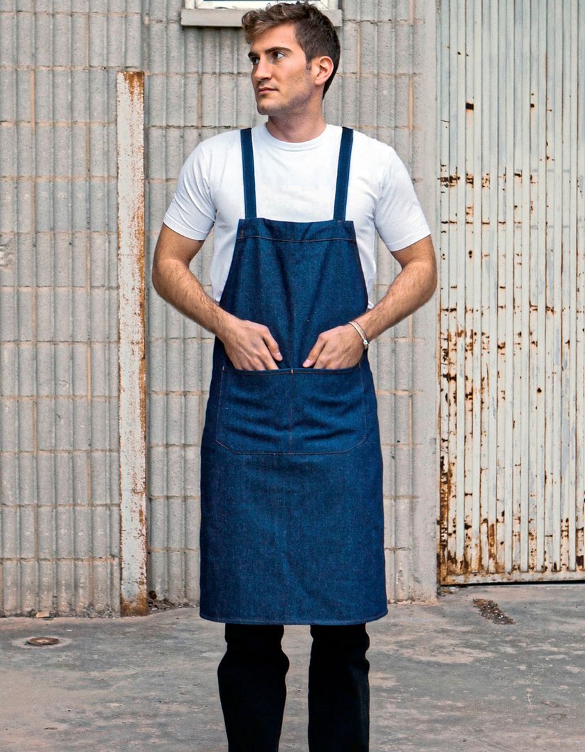 Link Kitchen Wear Hobby apron with cross bands and pocket