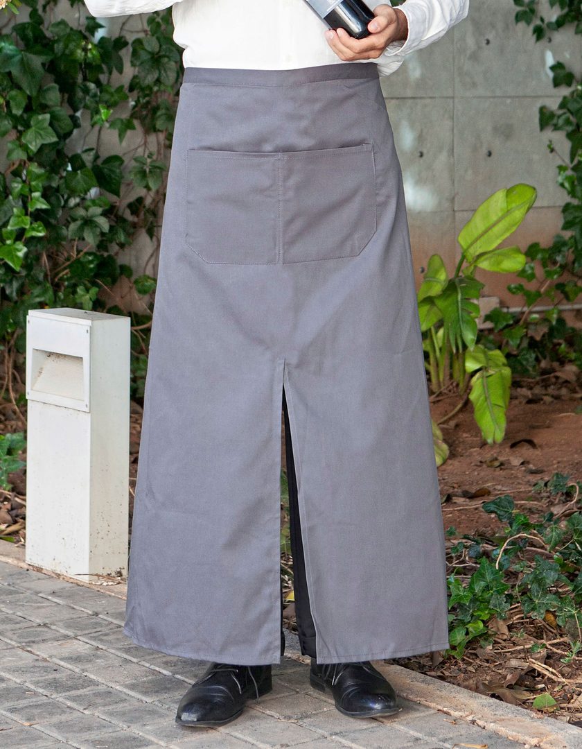 Link Kitchen Wear Bistro Apron With Split And Front Pocket