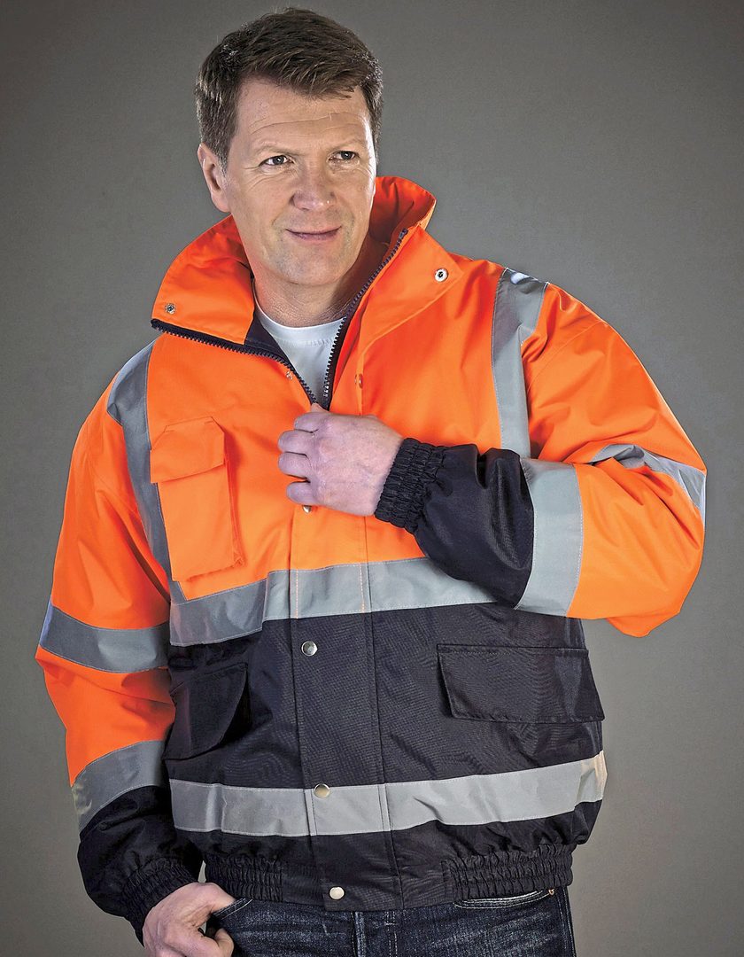 YOKO Hi-Vis Two-Tone Bomber Jacket