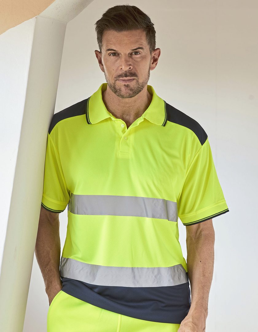 YOKO Hi-Vis Two-Tone Polo