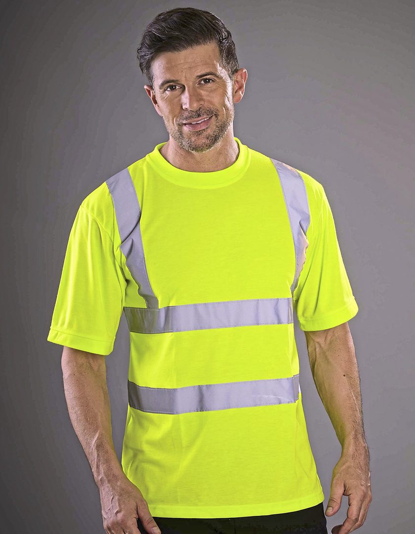 YOKO Two Band & Brace Hi-Vis T-Shirt