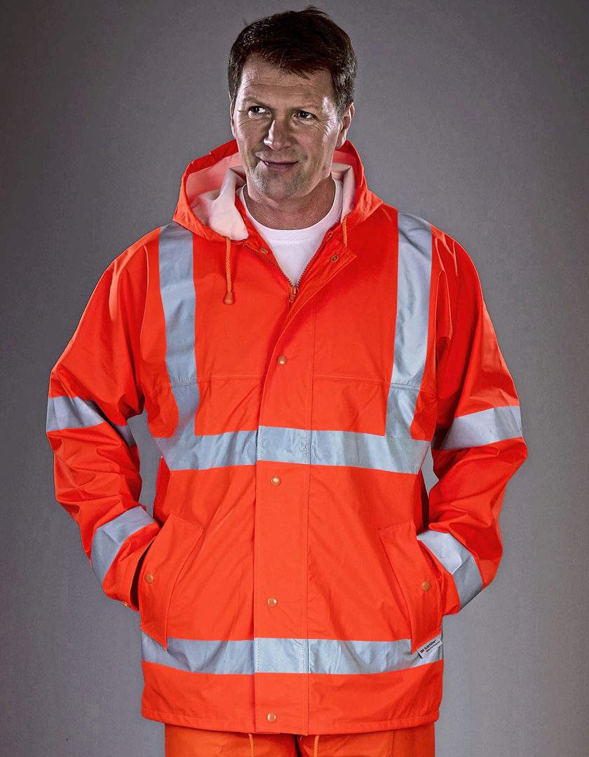 YOKO Hi-Vis Soft Flex Breathable Rain Jacket
