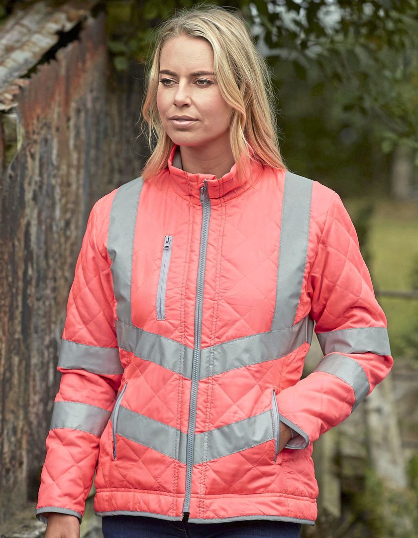 YOKO Hi-Vis Kensington Jacket With Fleece Lining