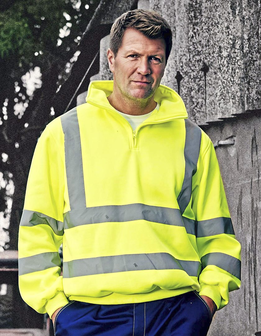 YOKO Hi-Vis 1/4 Zip Sweatshirt