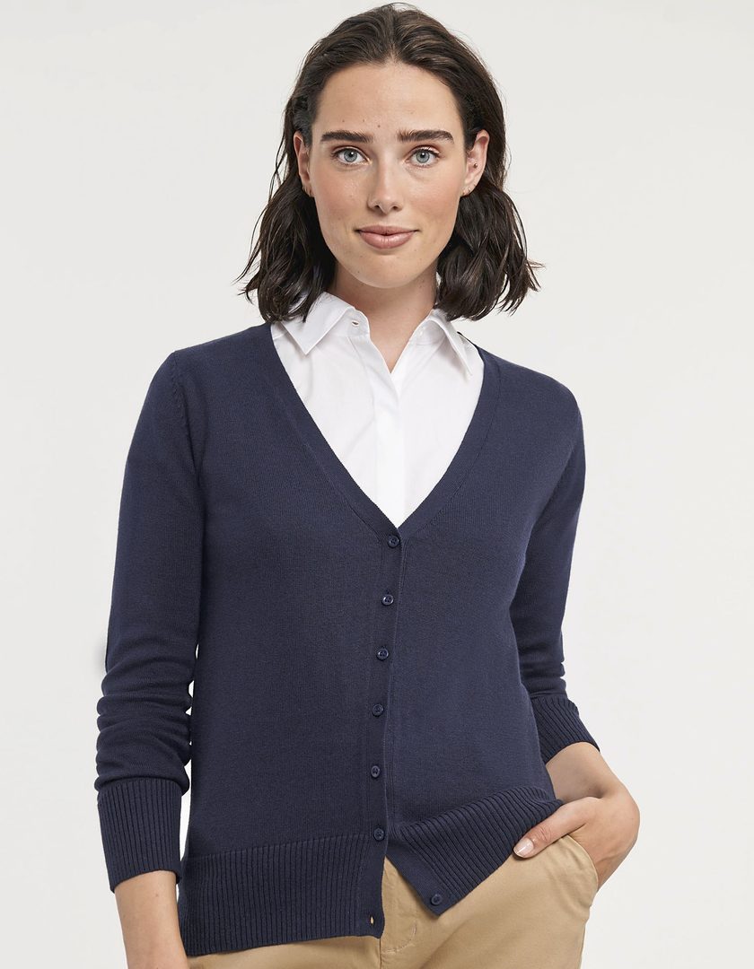 Russell Athletic Collection Ladies´ V-Neck Knitted Cardigan