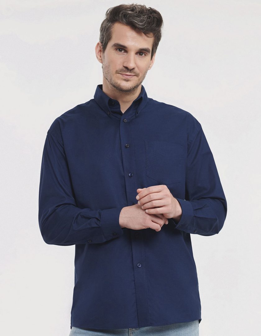 Russell Athletic Collection Men's Long Sleeve Classic Oxford Shirt
