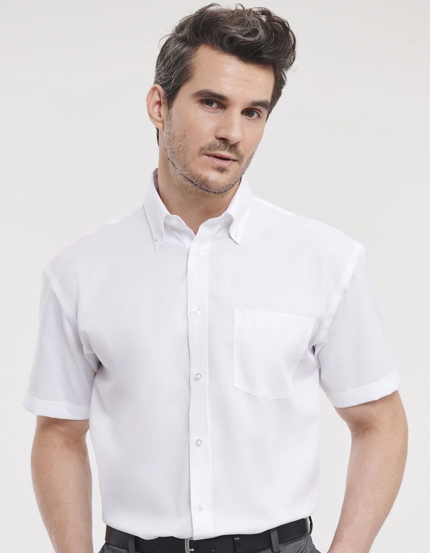 Russell Athletic Collection Men's Short Sleeve Classic Ultimate Non-Iron Shirt